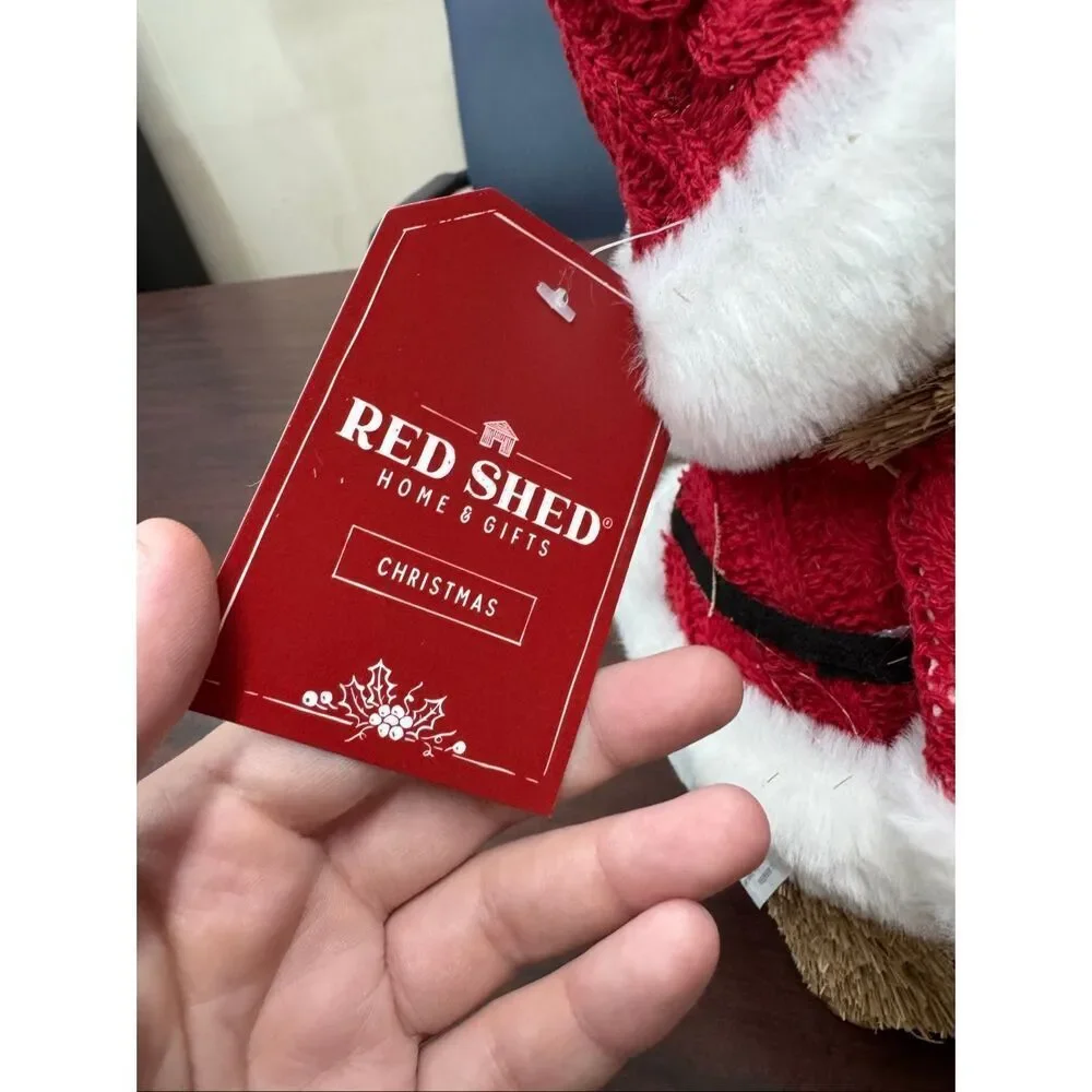 NWT Red Shed Santa Pig Tabletop Decor